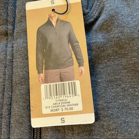 Copper & Oak Cotton Blend Quarter Zip Pullover - Picture 3 of 5